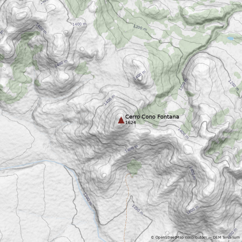 Mapa Cerro Cono Fontana