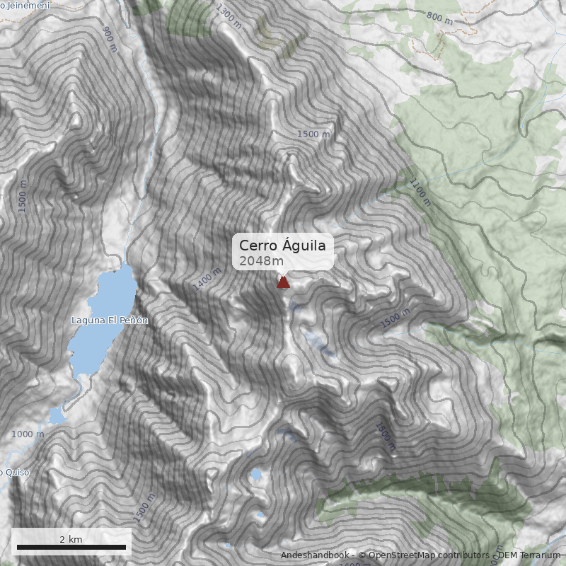 Mapa Cerro Águila