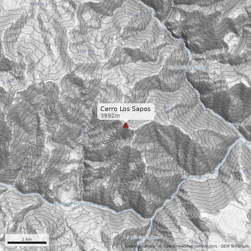 Mapa Cerro Los Sapos