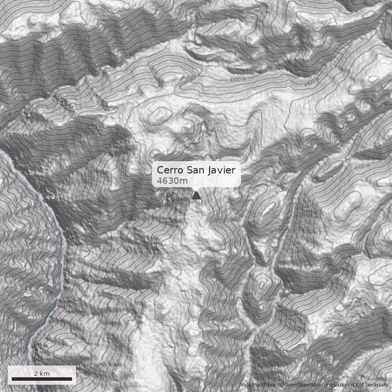 Mapa Cerro San Javier