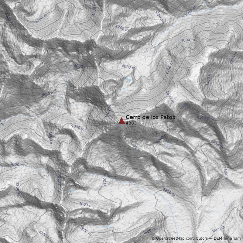 Mapa Cerro de los Patos