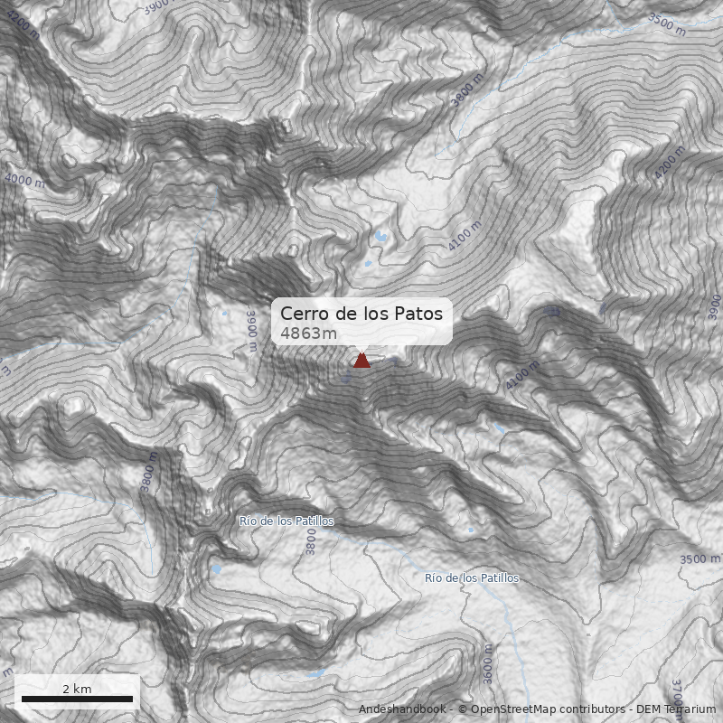 Mapa Cerro de los Patos