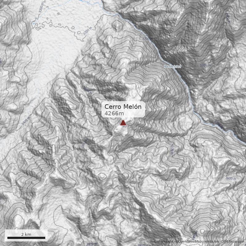 Mapa Cerro Melón