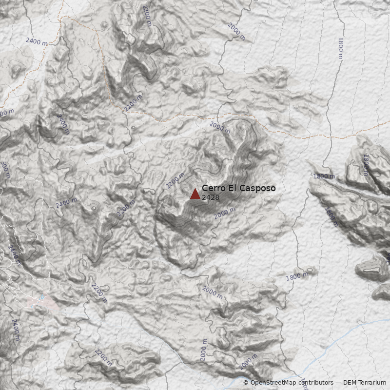 Mapa Cerro El Casposo