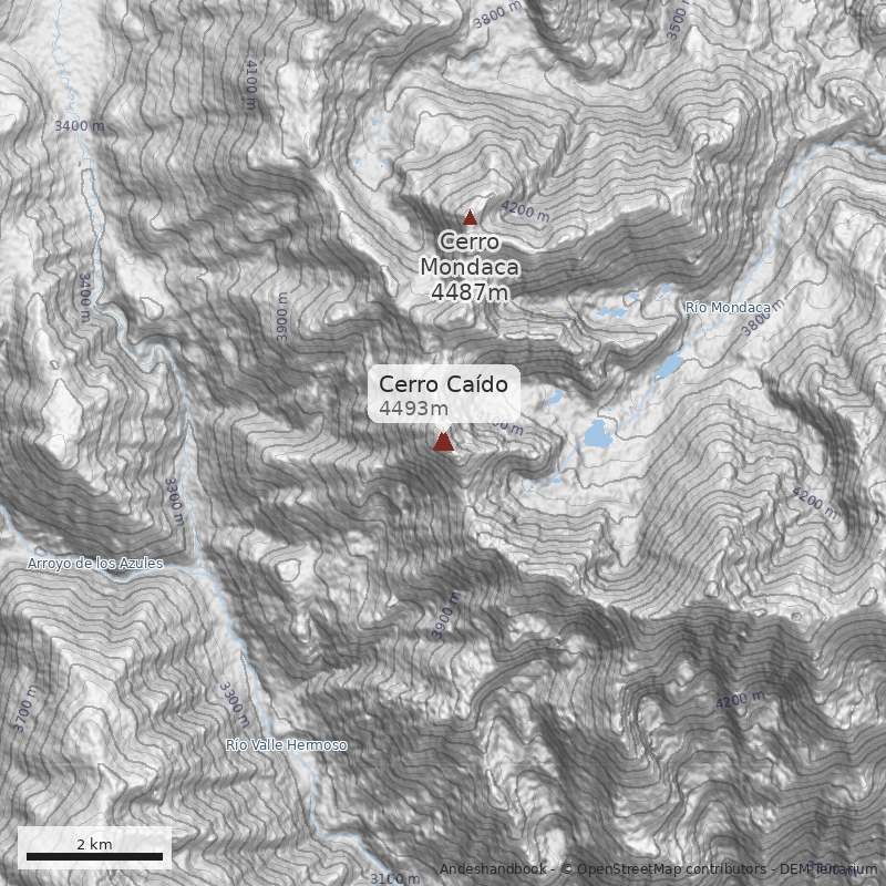 Mapa Cerro Caído