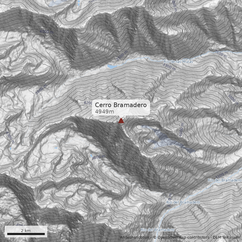 Mapa Cerro Bramadero