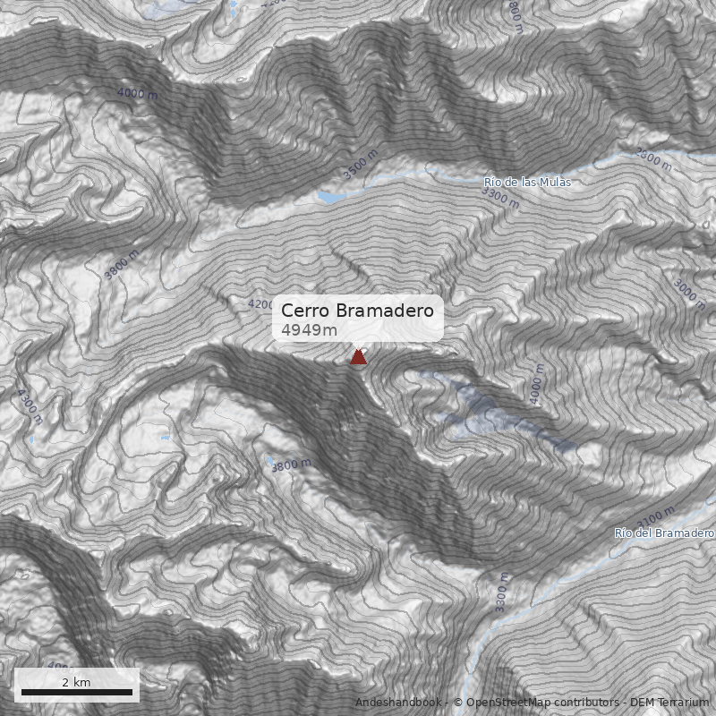 Mapa Cerro Bramadero