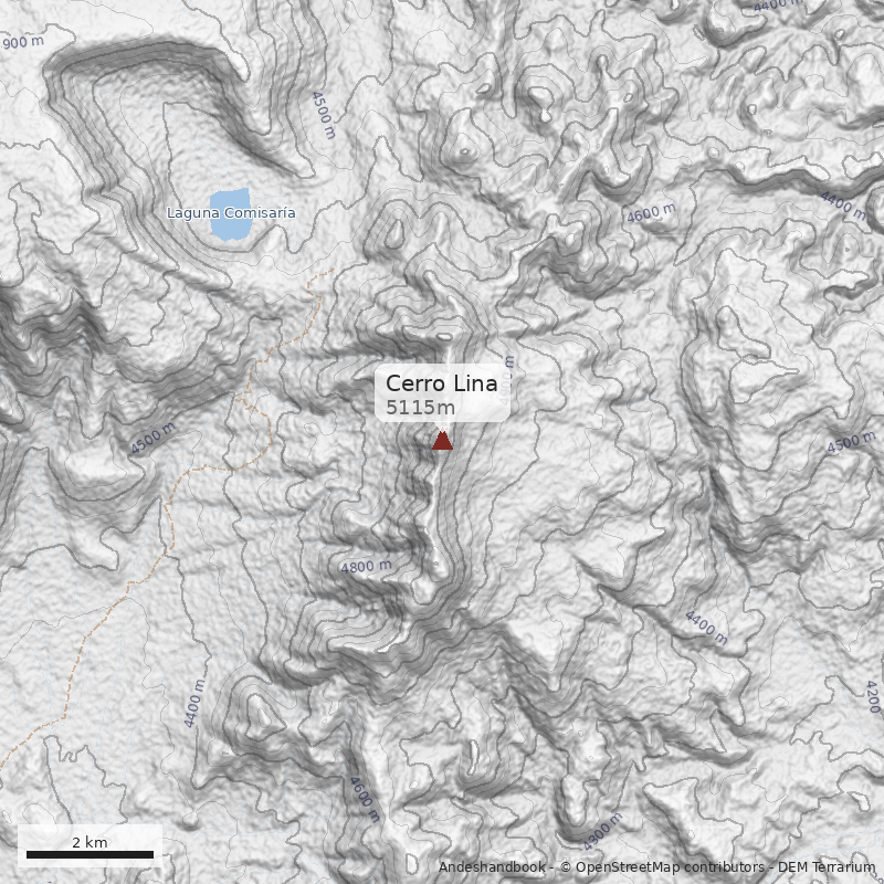 Mapa Cerro Lina