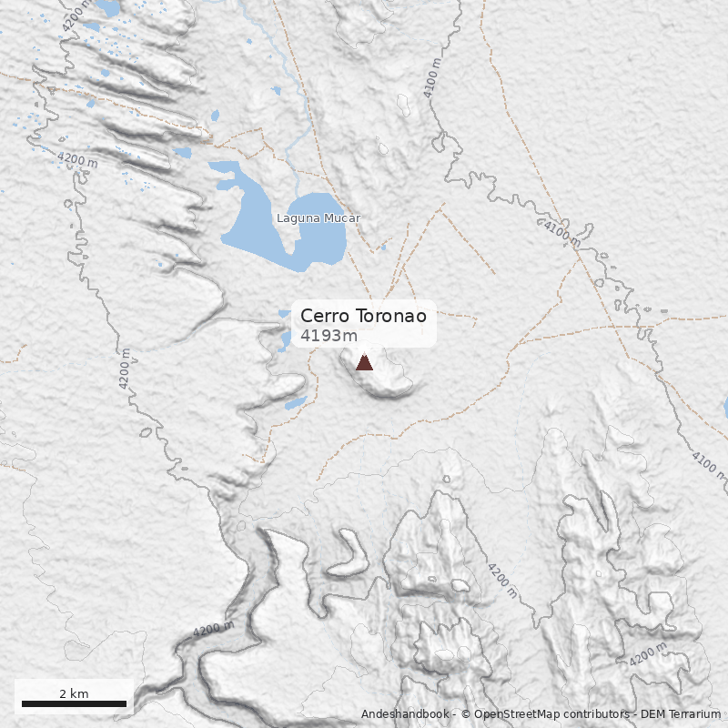 Mapa Cerro Toronao