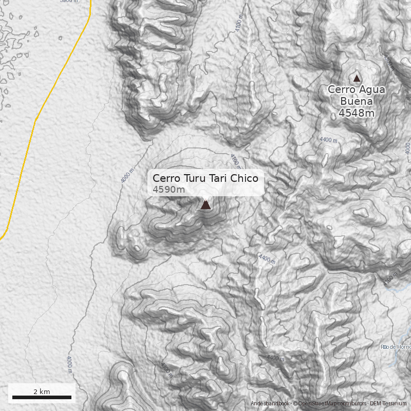 Mapa Cerro Turu Tari Chico