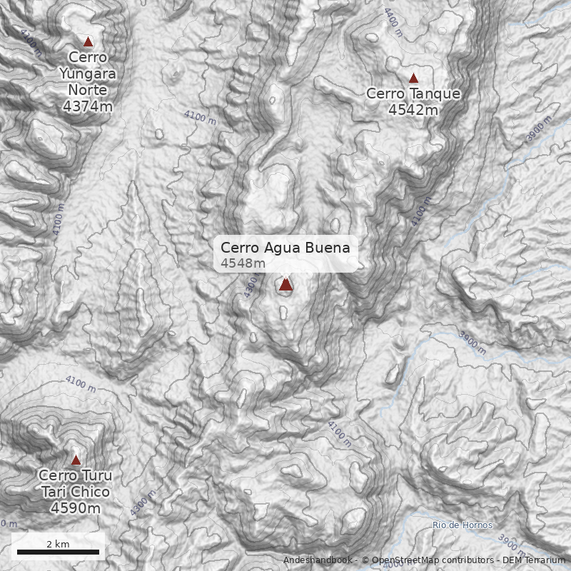 Mapa Cerro Agua Buena