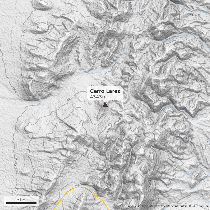 Mapa Cerro Lares