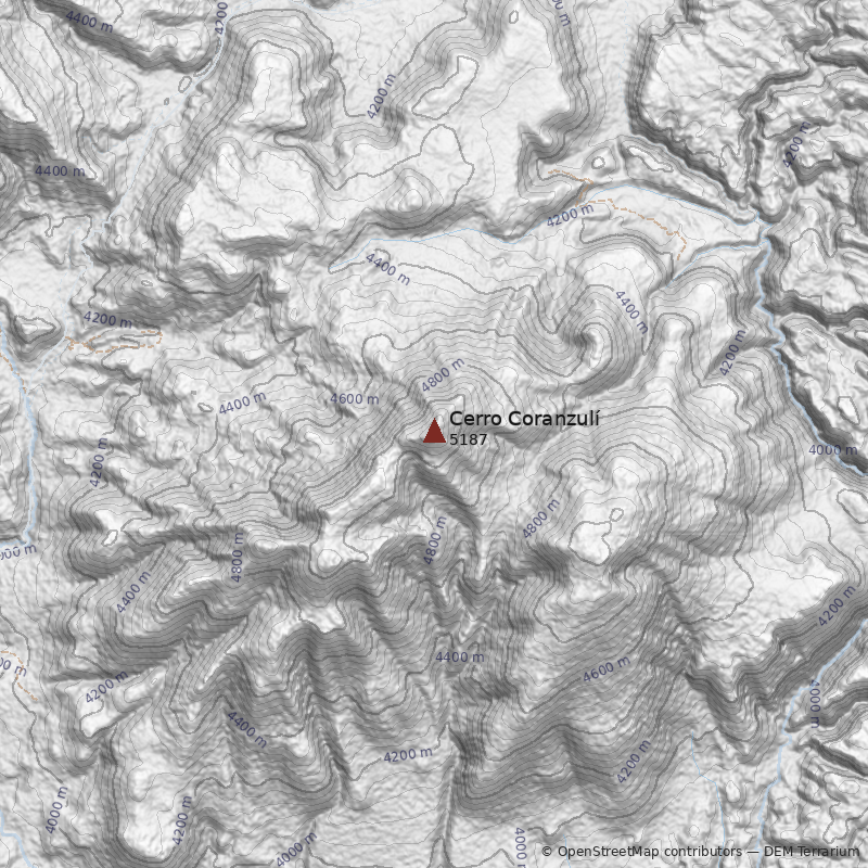 Mapa Cerro Coranzulí
