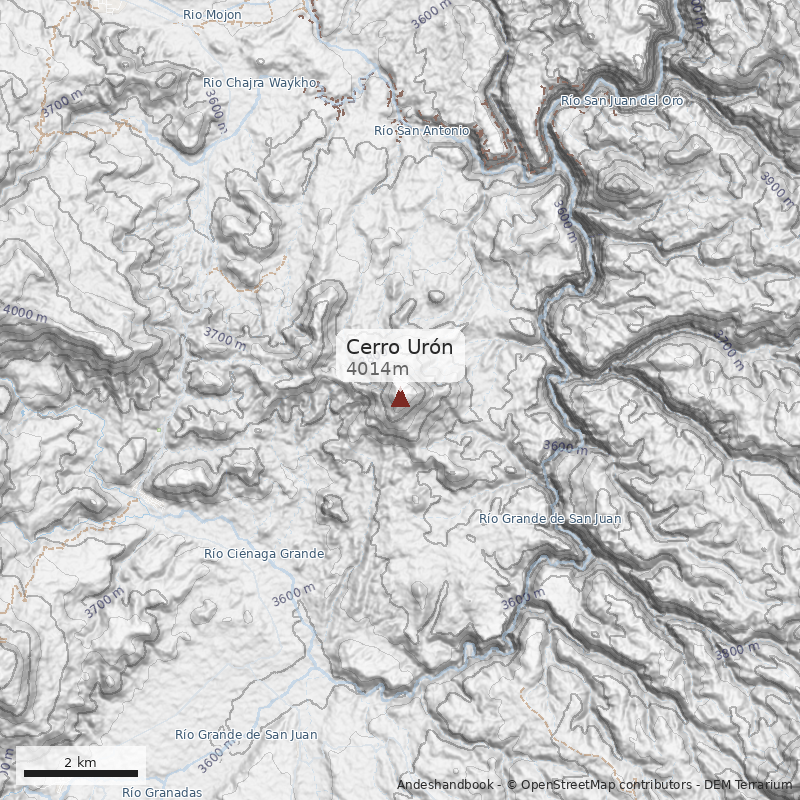 Mapa Cerro Urón