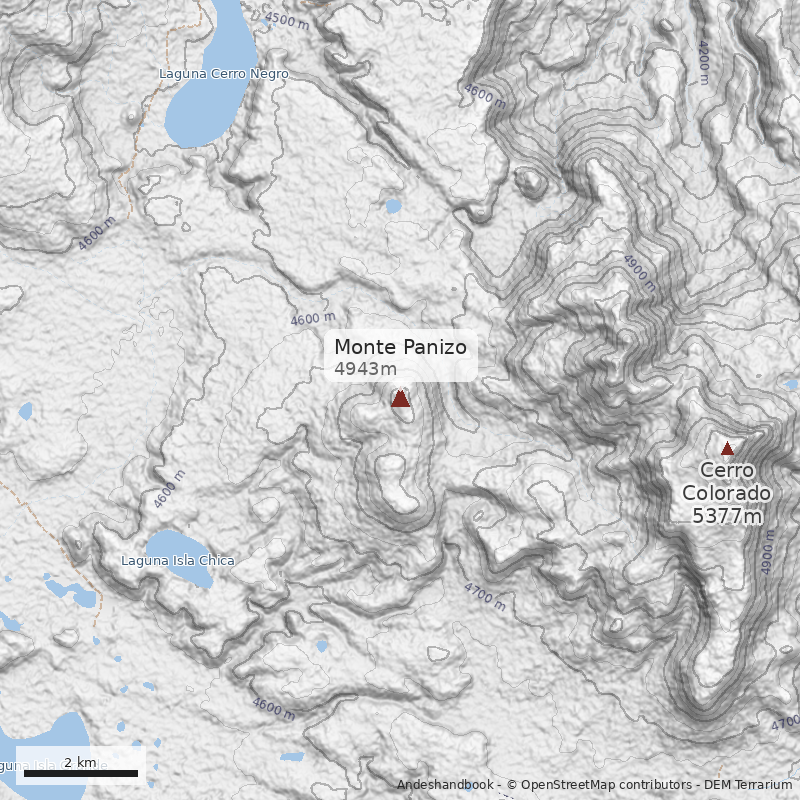 Mapa Monte Panizo