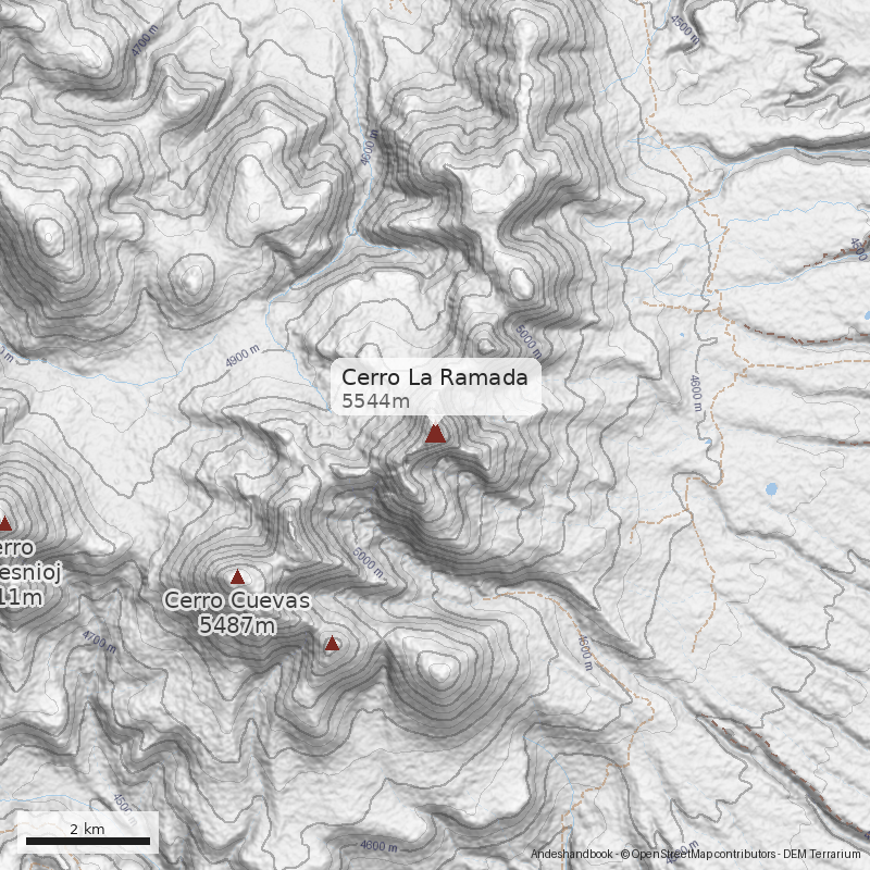 Mapa Cerro La Ramada