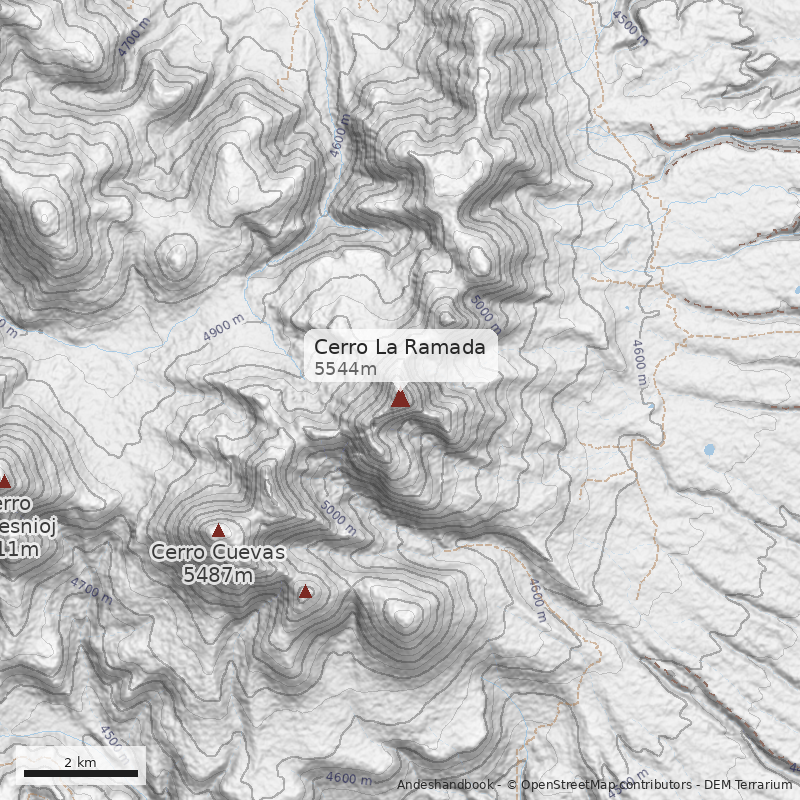 Mapa Cerro La Ramada