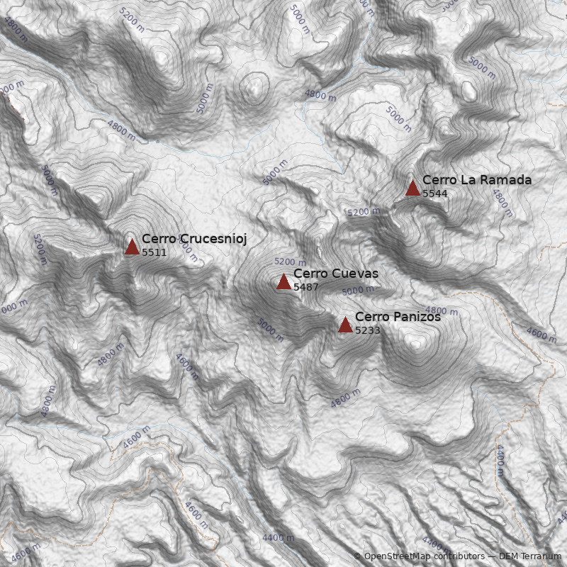 Mapa Cerro Cuevas