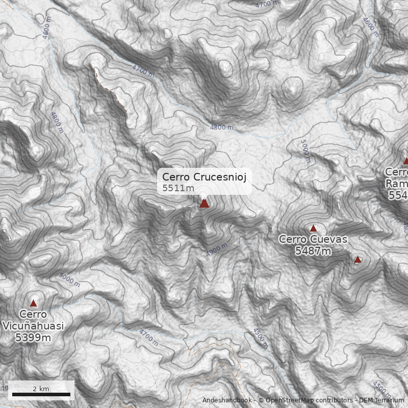 Mapa Cerro Crucesnioj