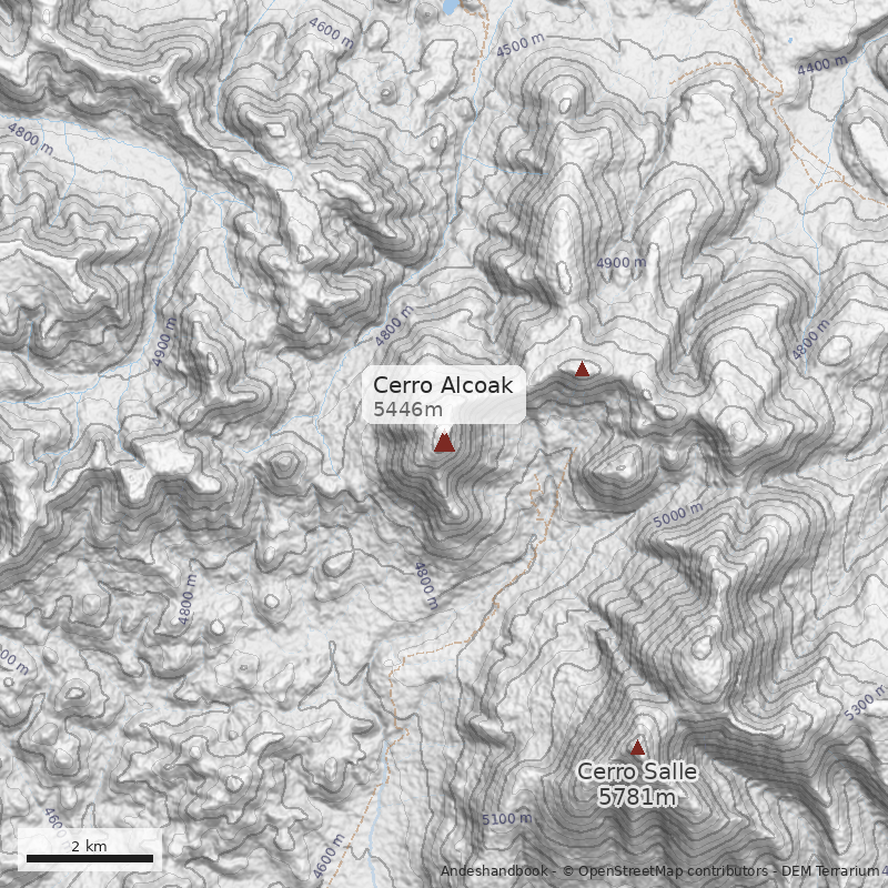 Mapa Cerro Alcoak