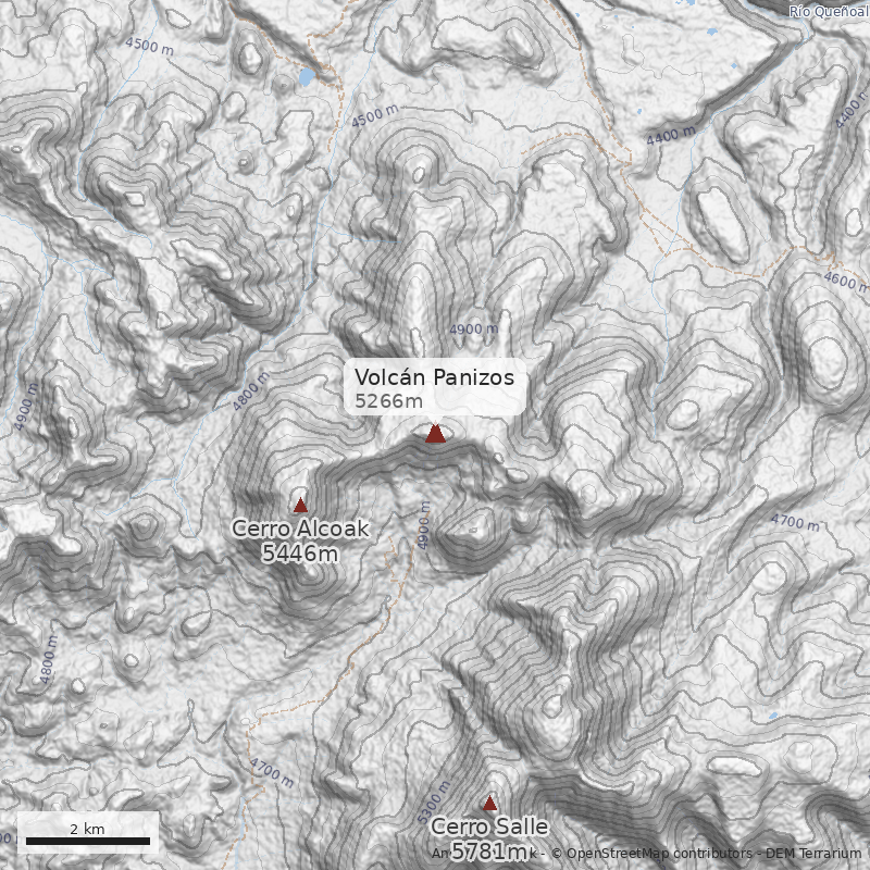 Mapa Volcán Panizos