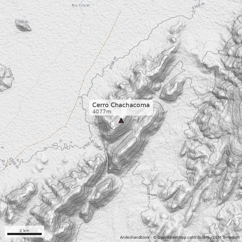 Mapa Cerro Chachacoma