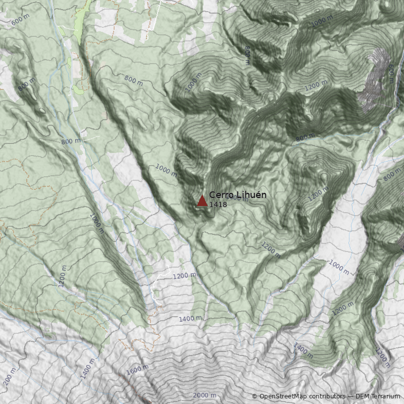 Mapa Cerro Lihuén