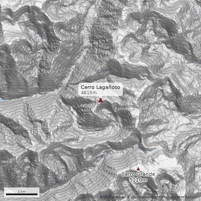 Mapa Cerro Lagañoso