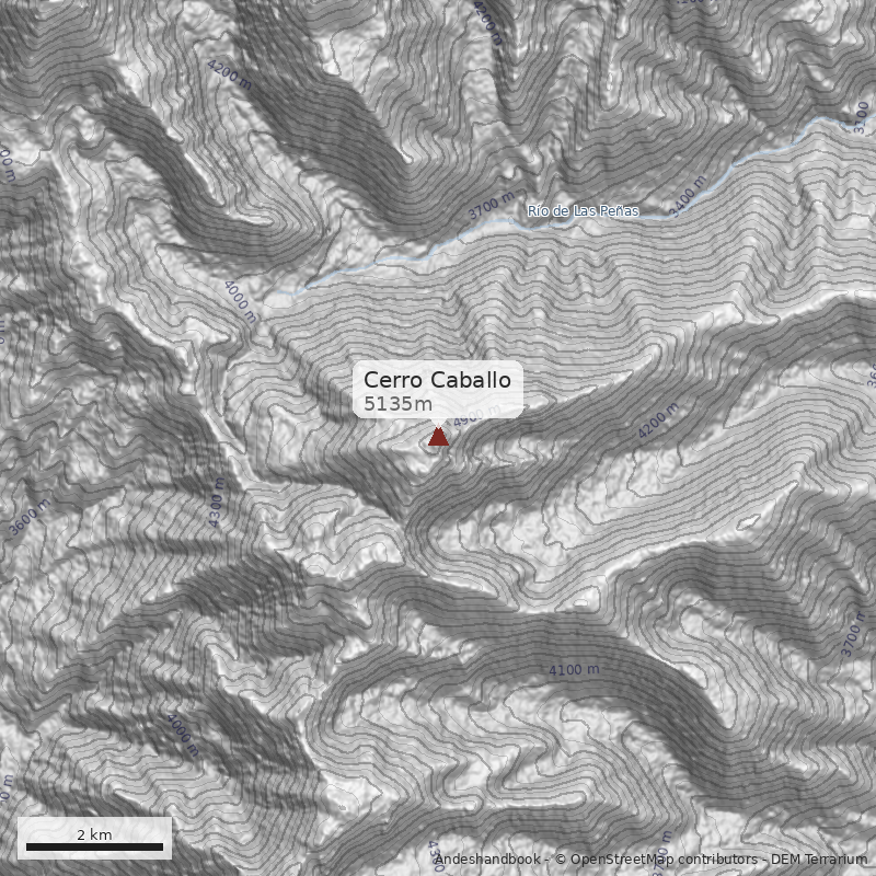 Mapa Cerro Caballo