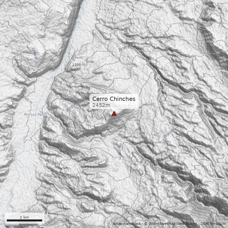 Mapa Cerro Chinches