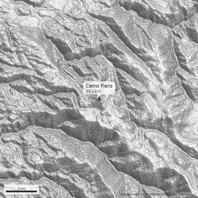 Mapa Cerro Fiero