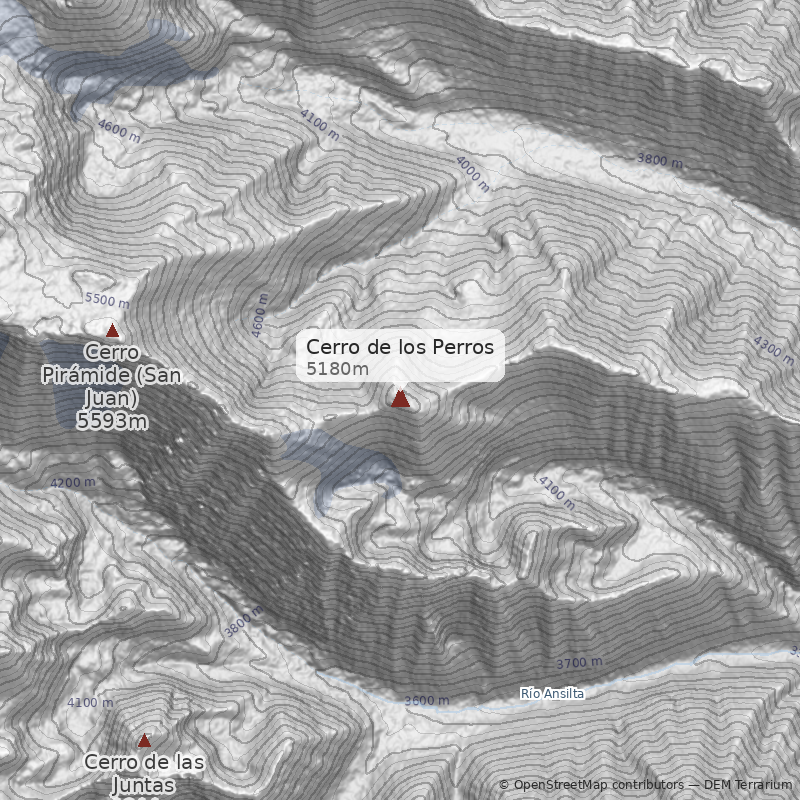 Mapa Cerro de los Perros