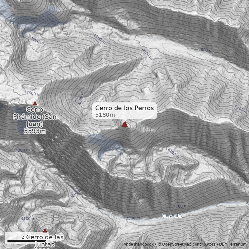 Mapa Cerro de los Perros
