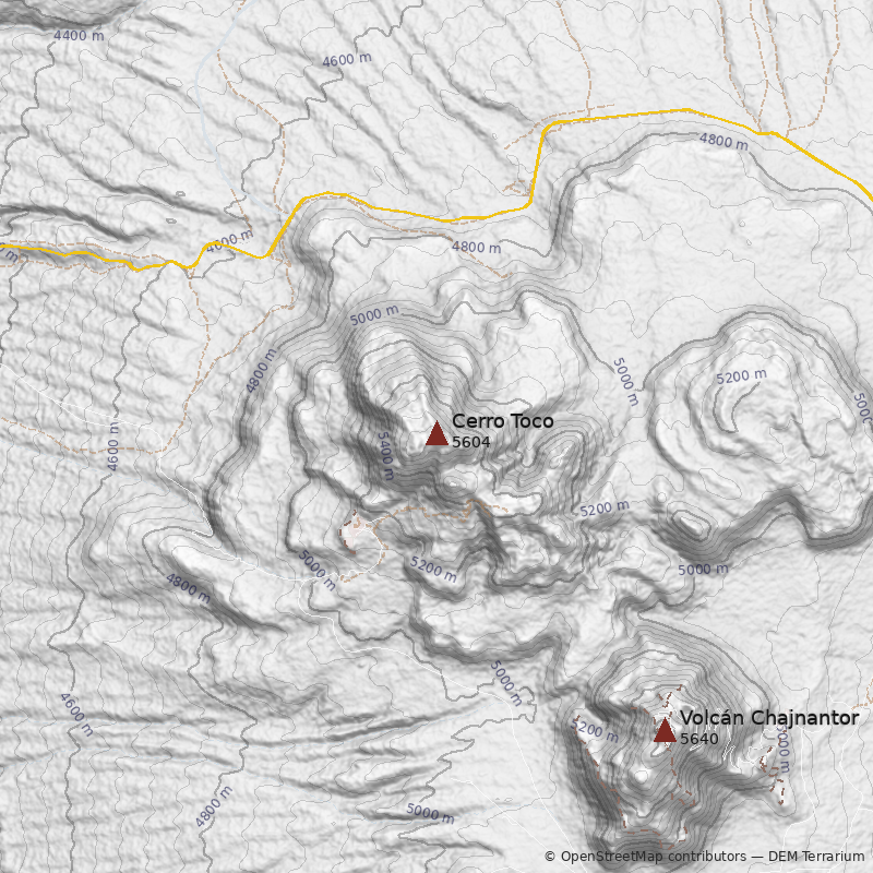 Mapa Cerro Toco