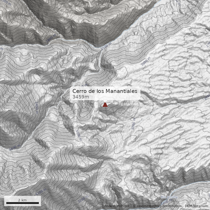 Mapa Cerro de los Manantiales