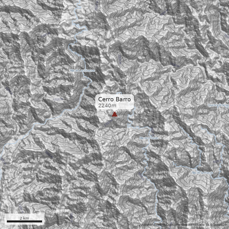 Mapa Cerro Barro