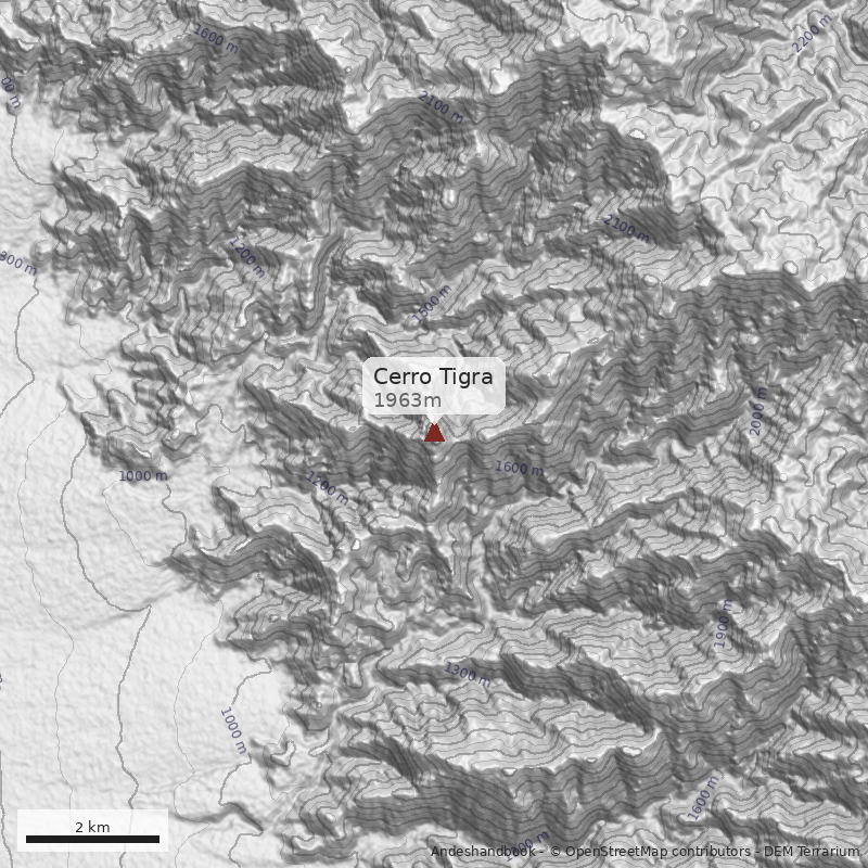 Mapa Cerro Tigra