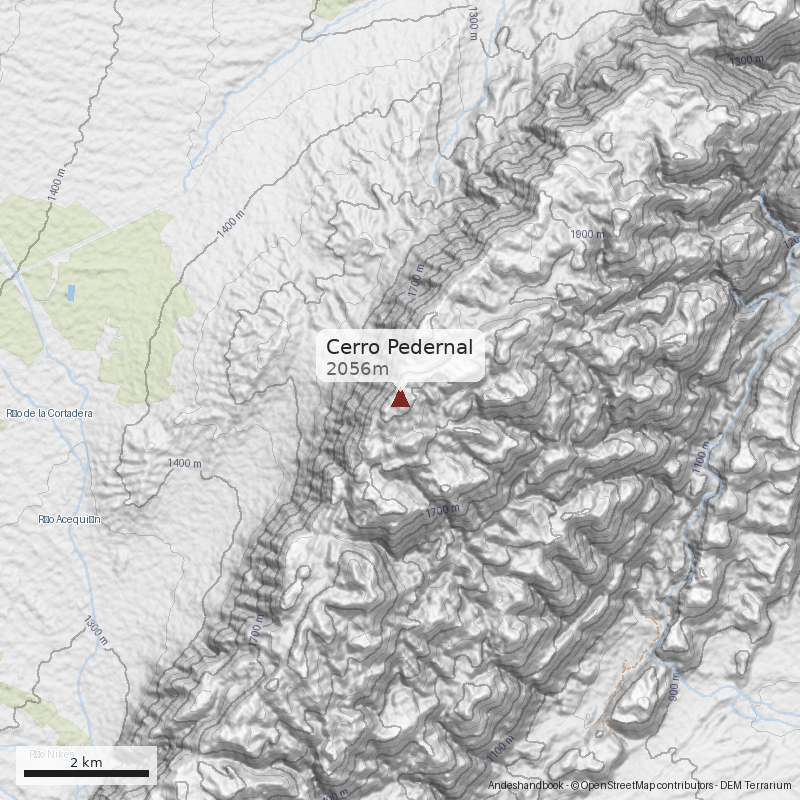Mapa Cerro Pedernal