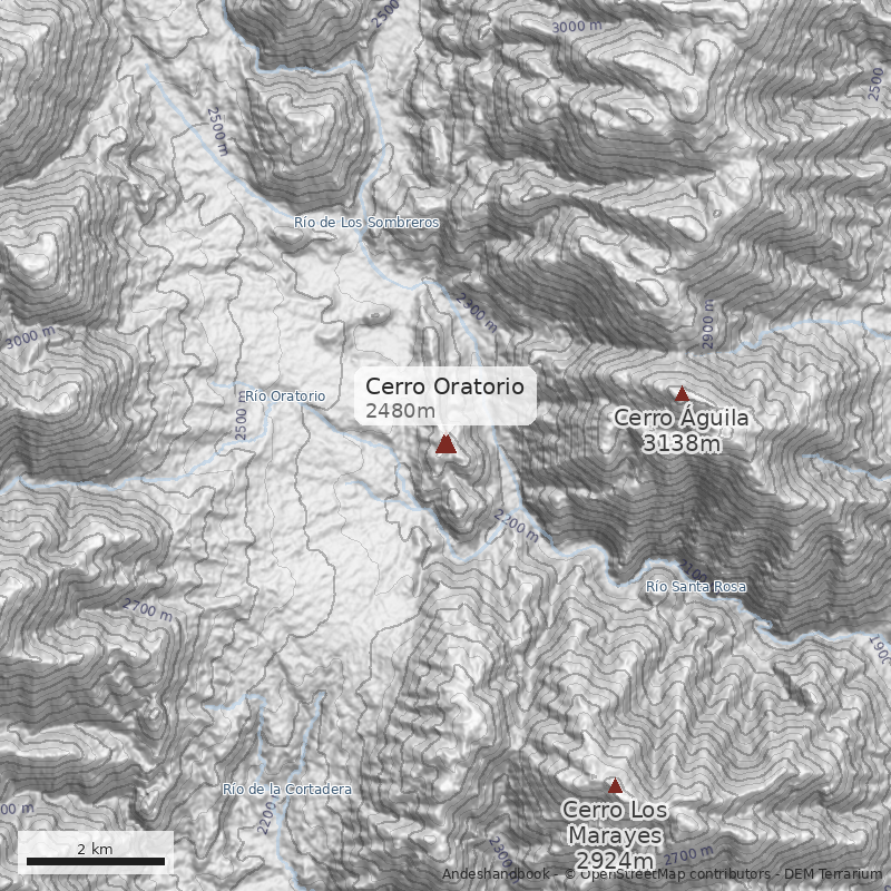 Mapa Cerro Oratorio