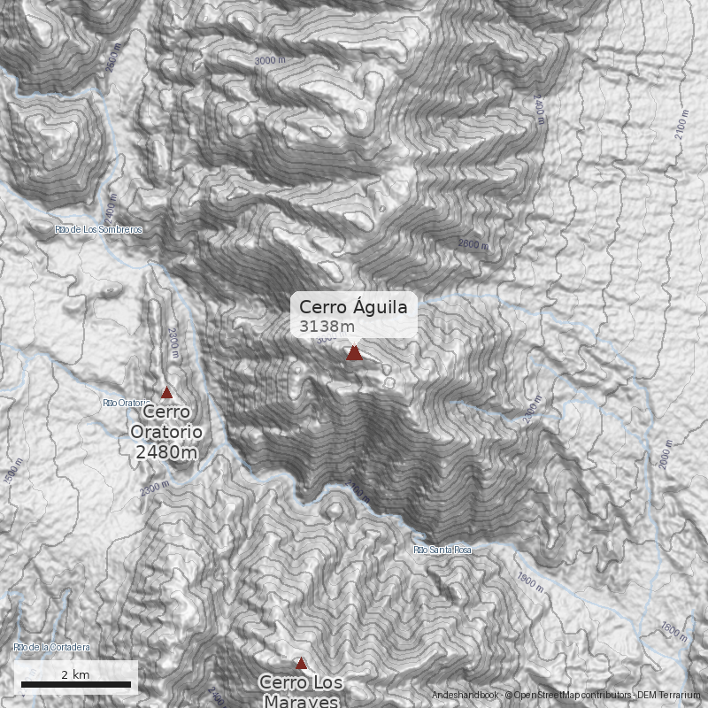 Mapa Cerro Águila