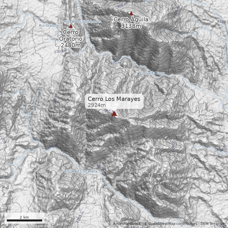 Mapa Cerro Los Marayes