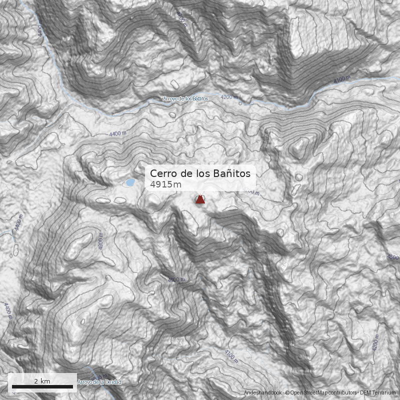 Mapa Cerro de los Bañitos