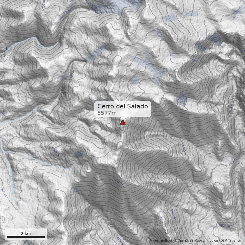 Mapa Cerro del Salado