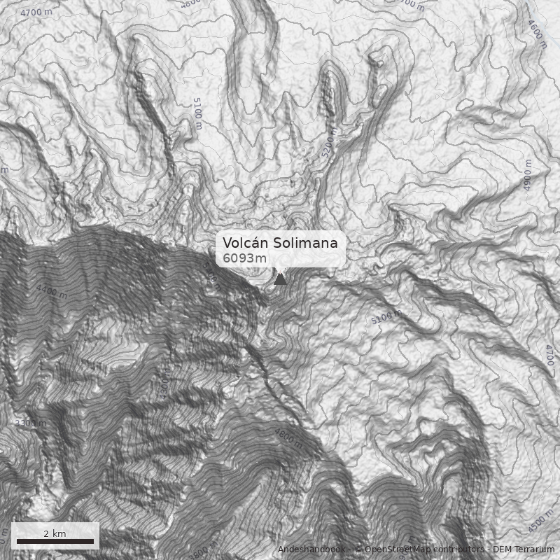 Mapa Volcán Solimana