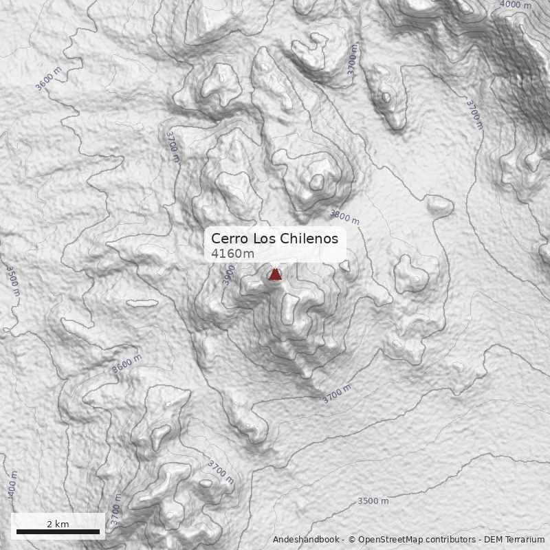 Mapa Cerro Los Chilenos