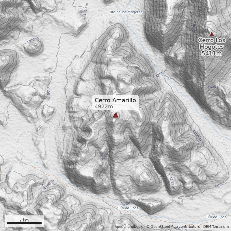 Mapa Cerro Amarillo