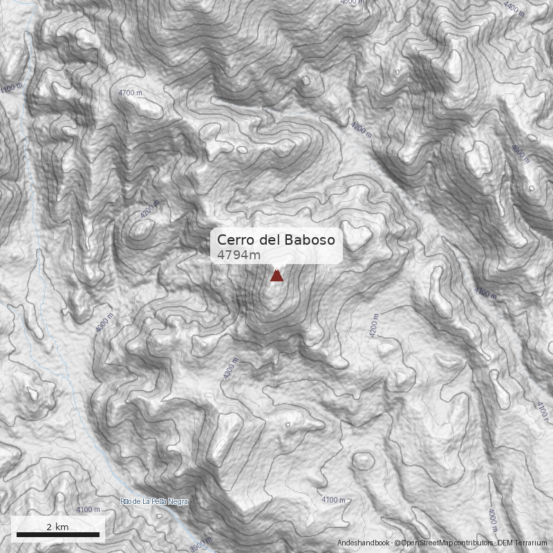 Mapa Cerro del Baboso