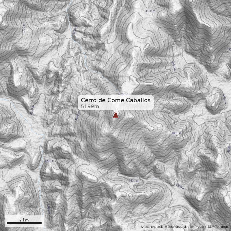 Mapa Cerro de Come Caballos