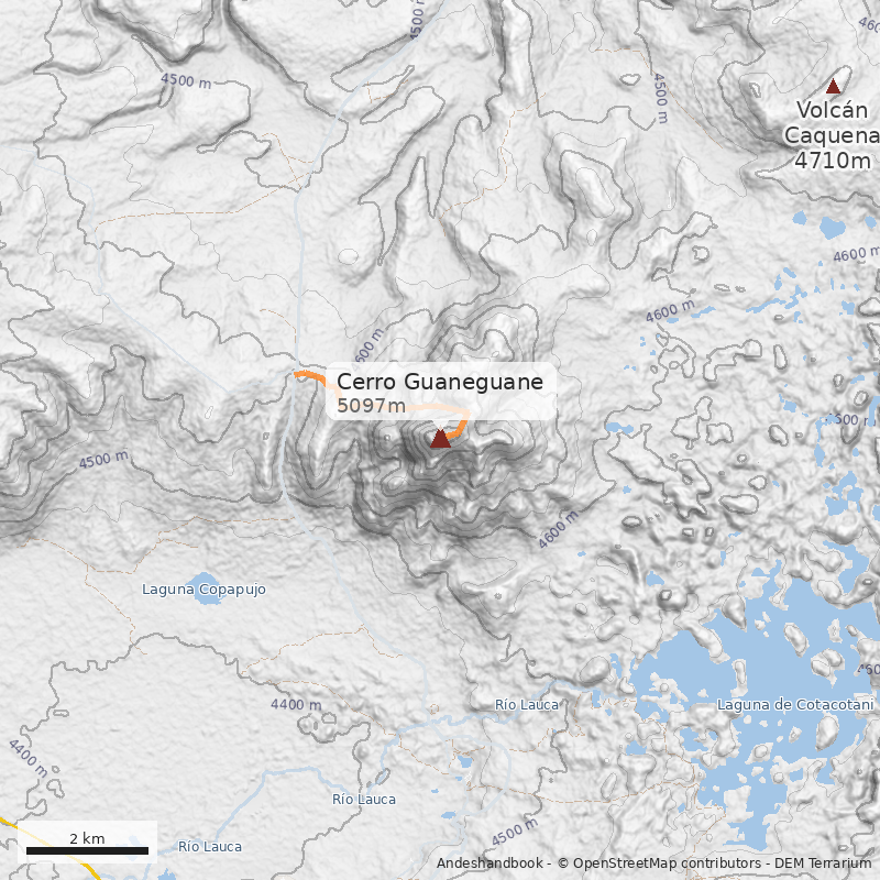 Mapa Cerro Guaneguane