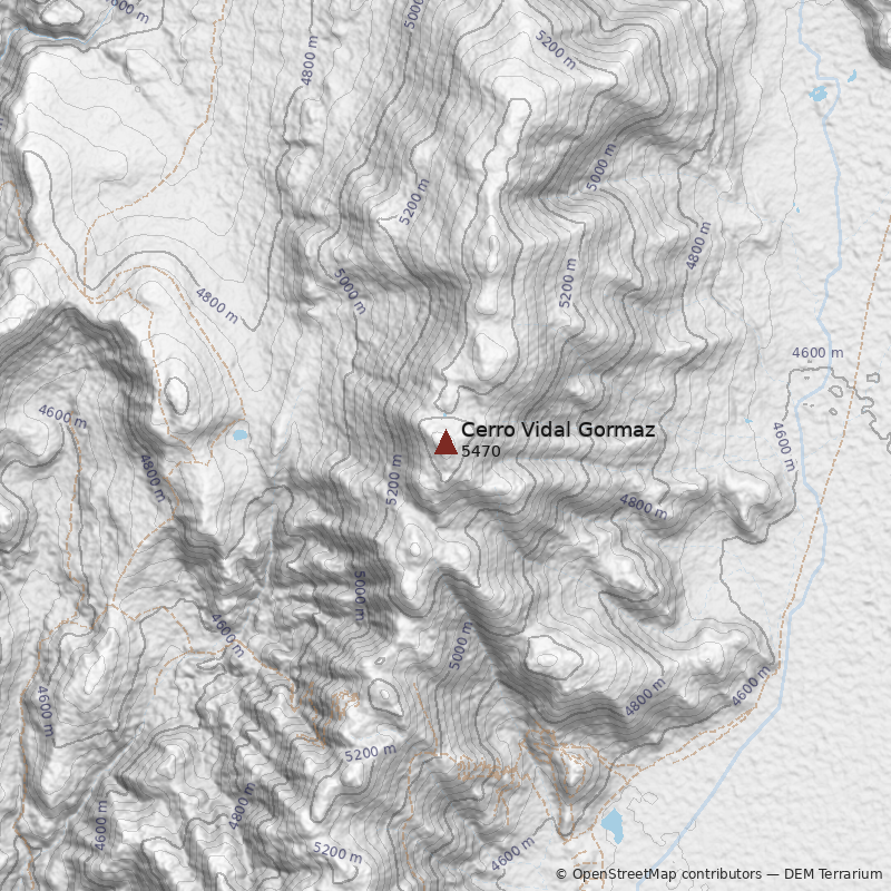 Mapa Cerro Vidal Gormaz